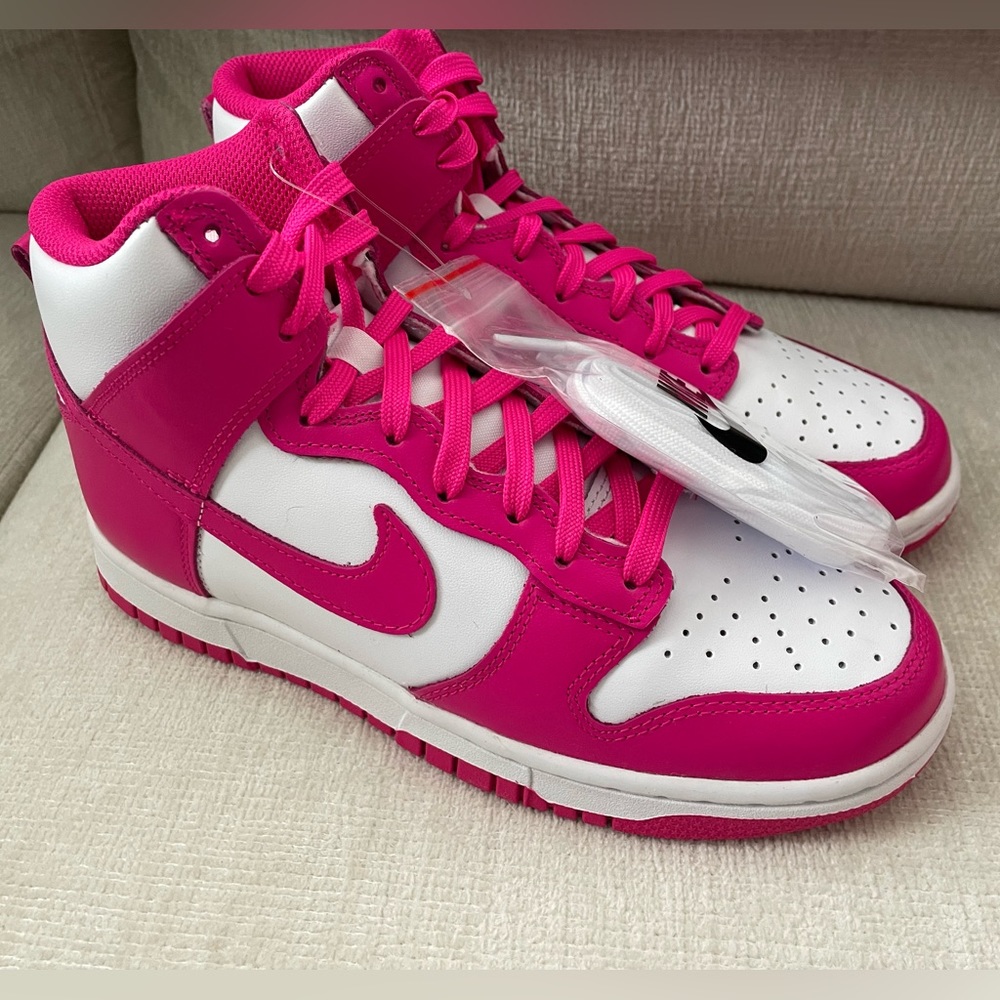 NIB Nike Dunk High Pink Prime